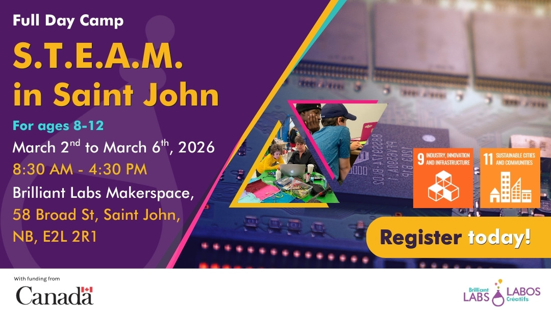 Saint John March Break Camp program feature poster