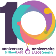 Brilliant Labs 10th year anniversary logo