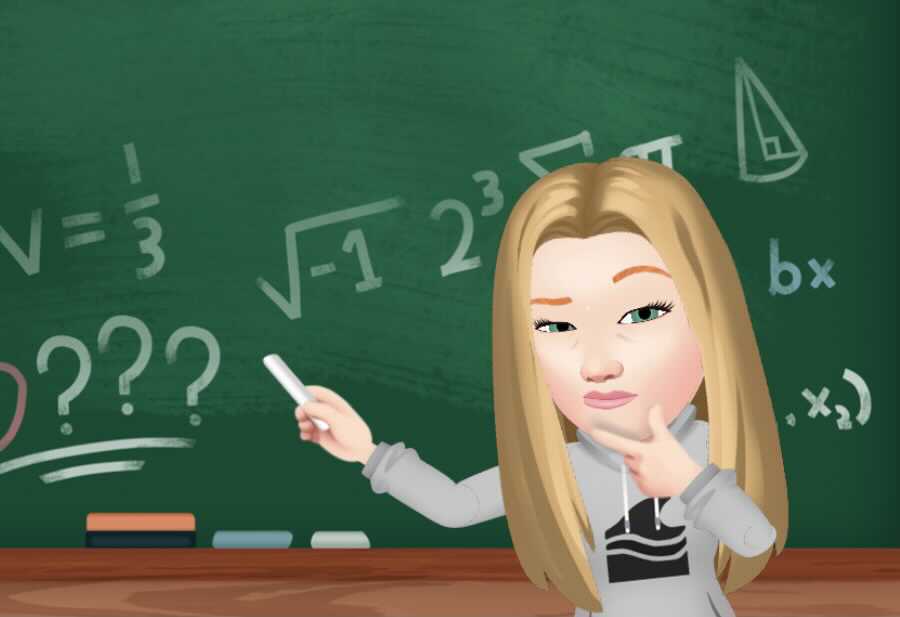 Cartoon profile picture of a teacher